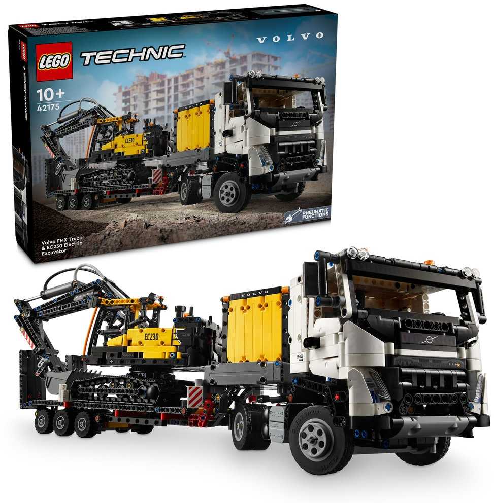 LEGO® Technic Sunkvežimis Volvo FMX ir elektrinis ekskavatorius Volvo EC230 (42175)