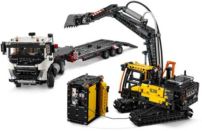 LEGO® Technic Sunkvežimis Volvo FMX ir elektrinis ekskavatorius Volvo EC230 (42175)
