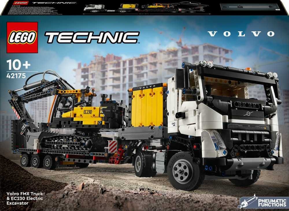 LEGO® Technic Sunkvežimis Volvo FMX ir elektrinis ekskavatorius Volvo EC230 (42175)