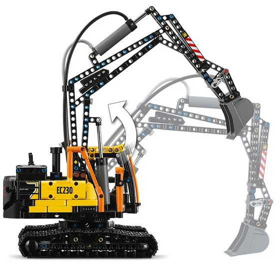 LEGO® Technic Sunkvežimis Volvo FMX ir elektrinis ekskavatorius Volvo EC230 (42175)