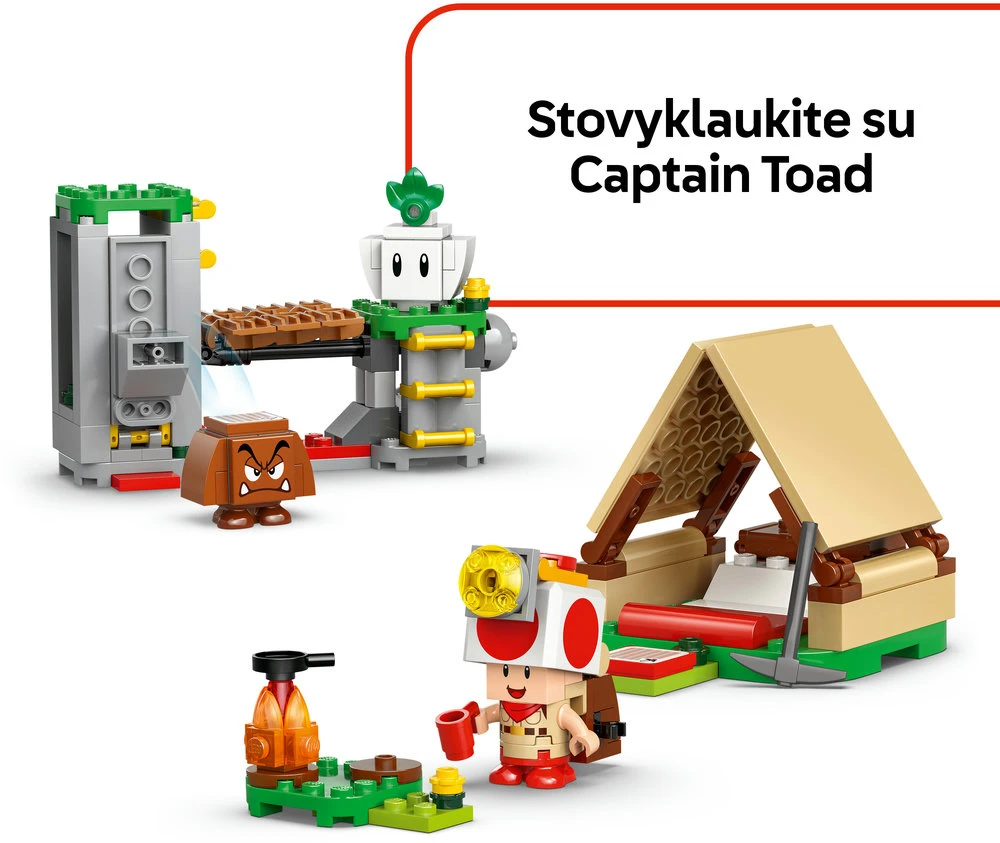 LEGO® Super Mario Captain Toad stovykla (72040)