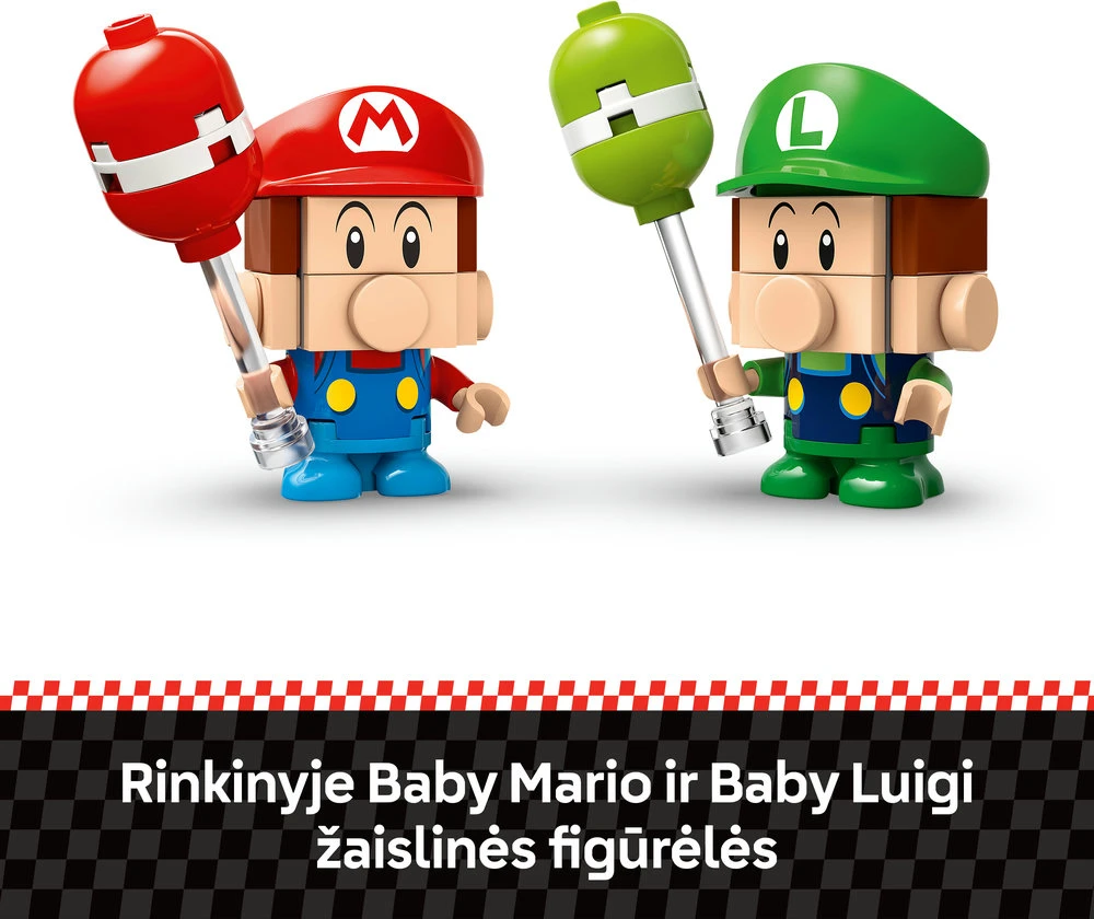 LEGO® Super Mario™: Mario Kart™ – Baby Mario prieš Baby Luigi (72034)