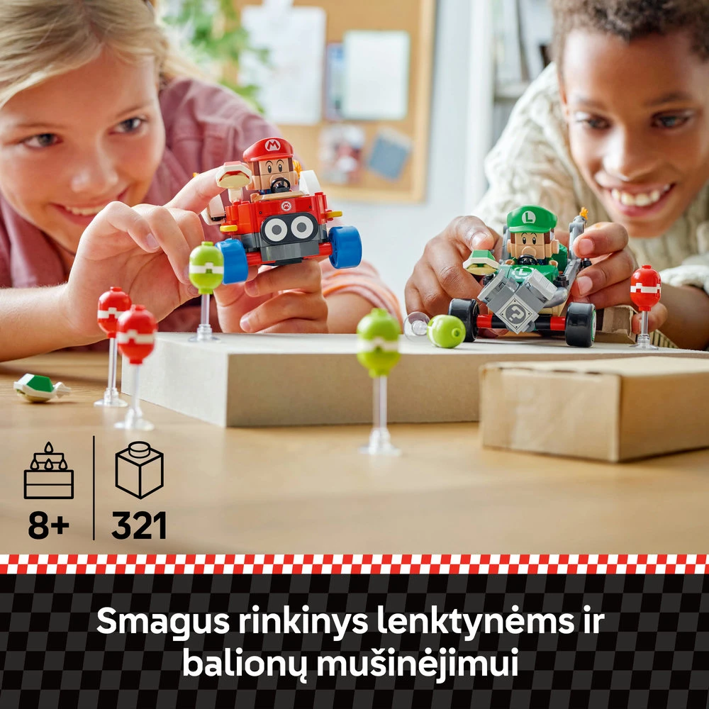 LEGO® Super Mario™: Mario Kart™ – Baby Mario prieš Baby Luigi (72034)