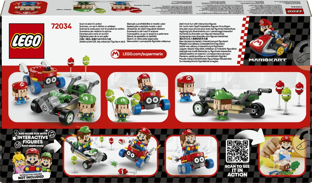 LEGO® Super Mario™: Mario Kart™ – Baby Mario prieš Baby Luigi (72034)