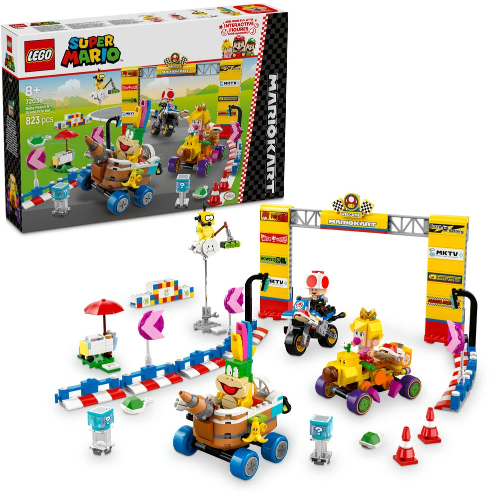 LEGO® Super Mario Mario Kart™ – Baby Peach ir Grand Prix rinkinys (72036)