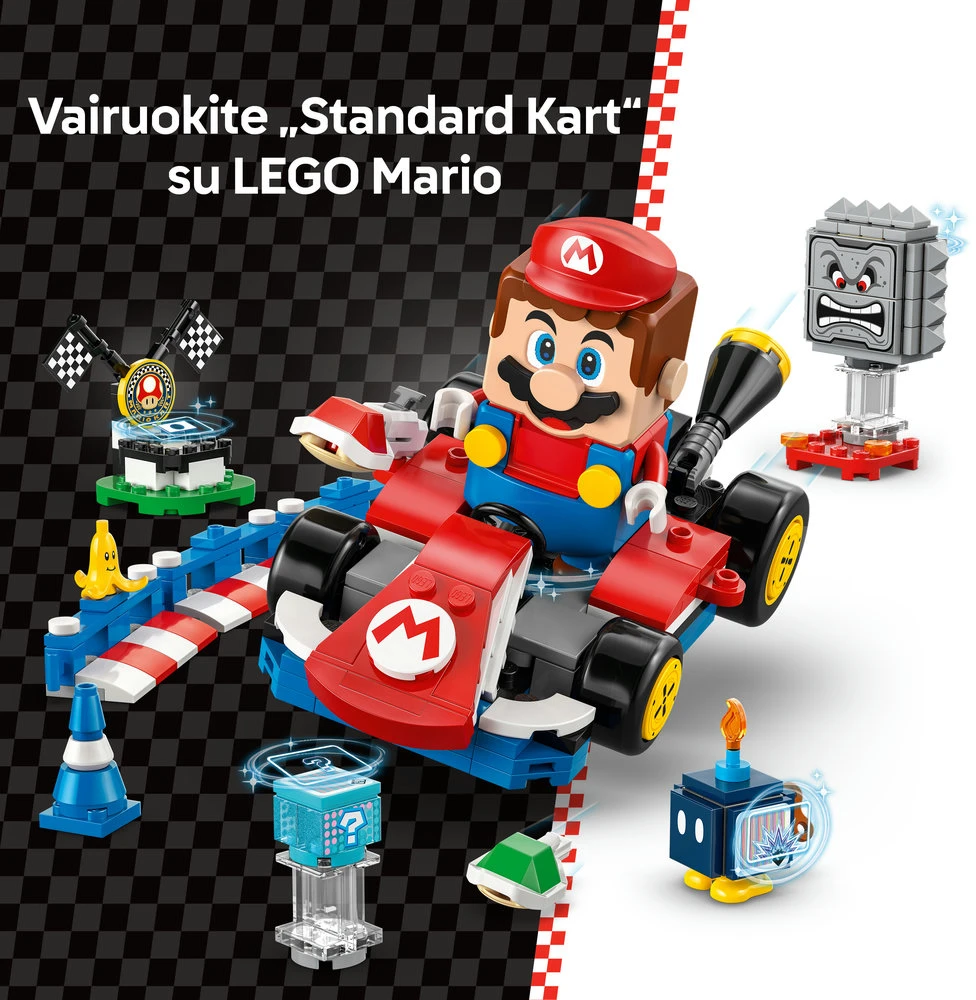 LEGO® Super Mario Mario Kart™ – interaktyvus „LEGO® Mario™“ ir Standard Kart (72043)