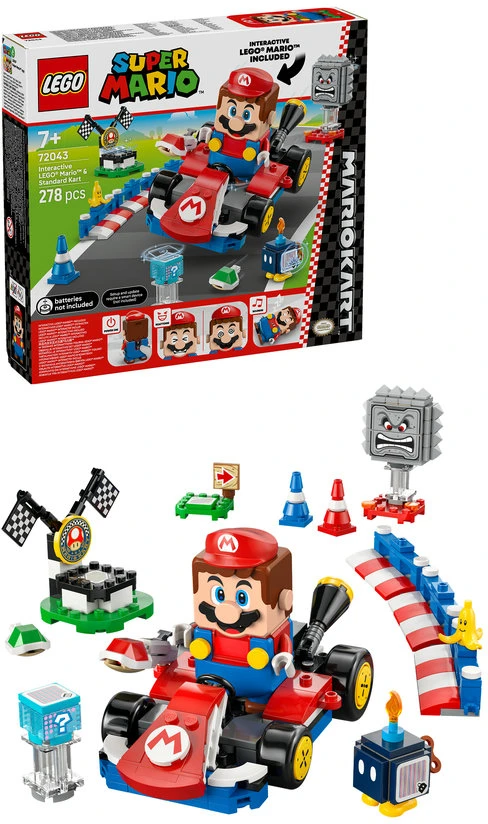 LEGO® Super Mario Mario Kart™ – interaktyvus „LEGO® Mario™“ ir Standard Kart (72043)