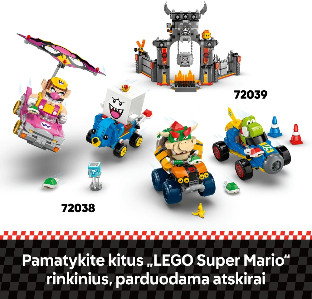 LEGO® Super Mario Mario Kart™ – interaktyvus „LEGO® Mario™“ ir Standard Kart (72043)