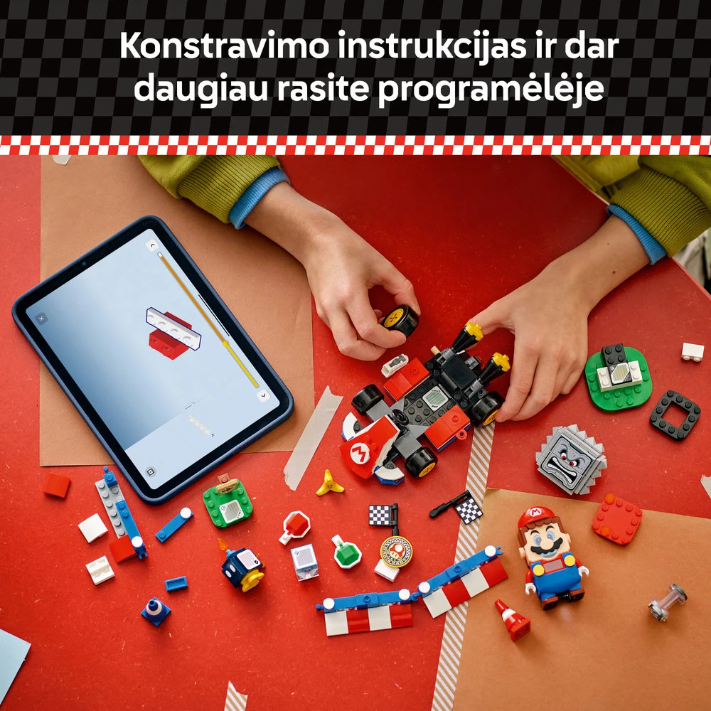 LEGO® Super Mario Mario Kart™ – interaktyvus „LEGO® Mario™“ ir Standard Kart (72043)