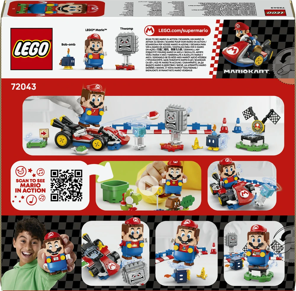 LEGO® Super Mario Mario Kart™ – interaktyvus „LEGO® Mario™“ ir Standard Kart (72043)