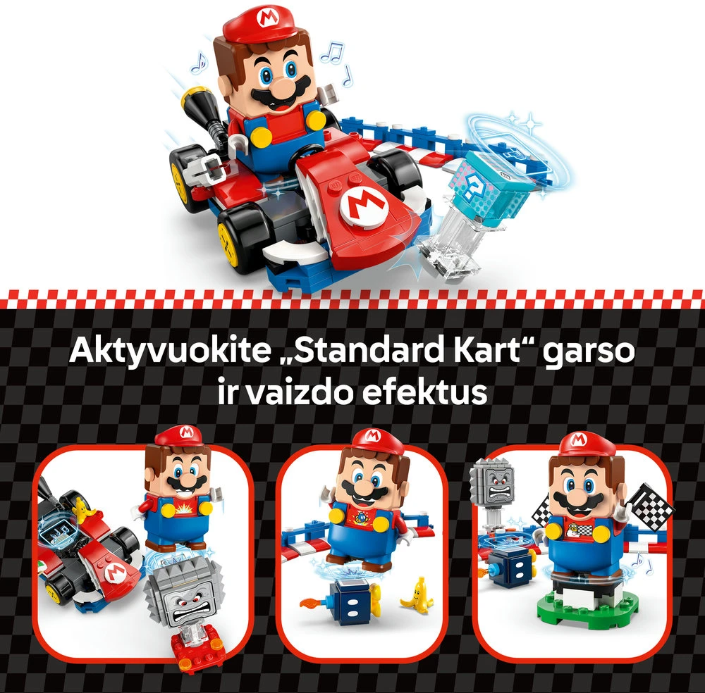 LEGO® Super Mario Mario Kart™ – interaktyvus „LEGO® Mario™“ ir Standard Kart (72043)