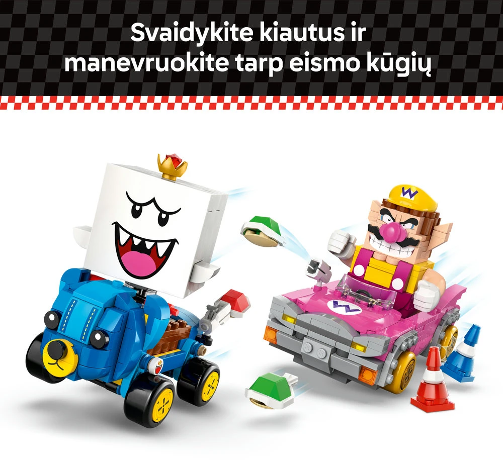 LEGO® Super Mario Mario Kart™ – Wario ir King Boo 72038