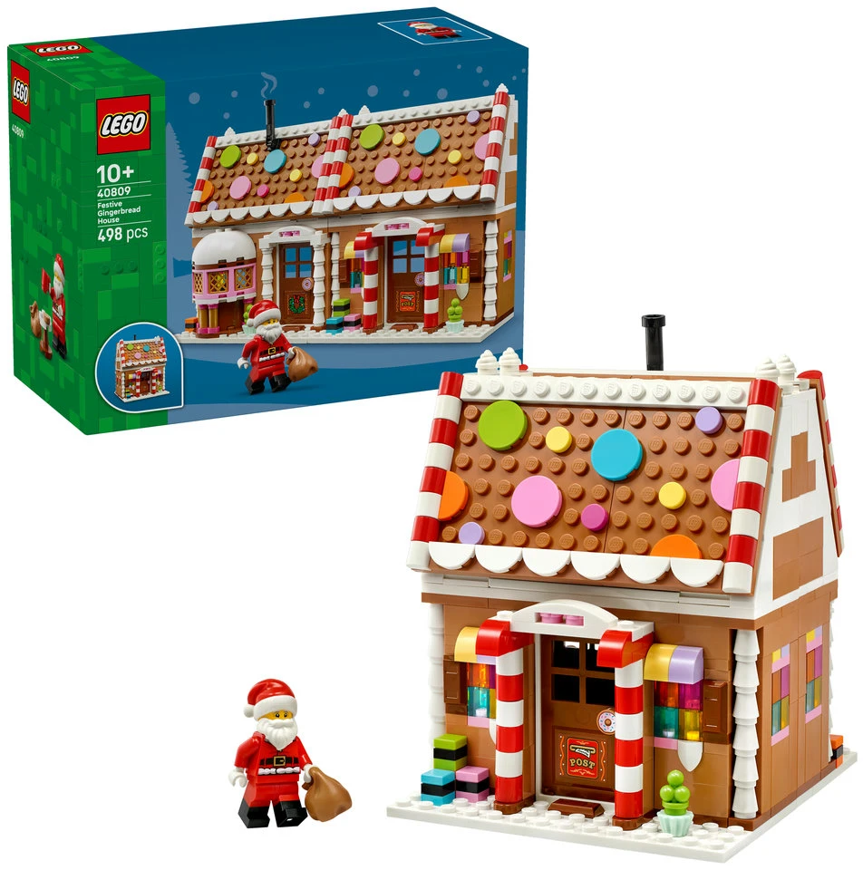 LEGO® šventinis meduolinis namelis, kalėdinis žaislas vaikams 40809