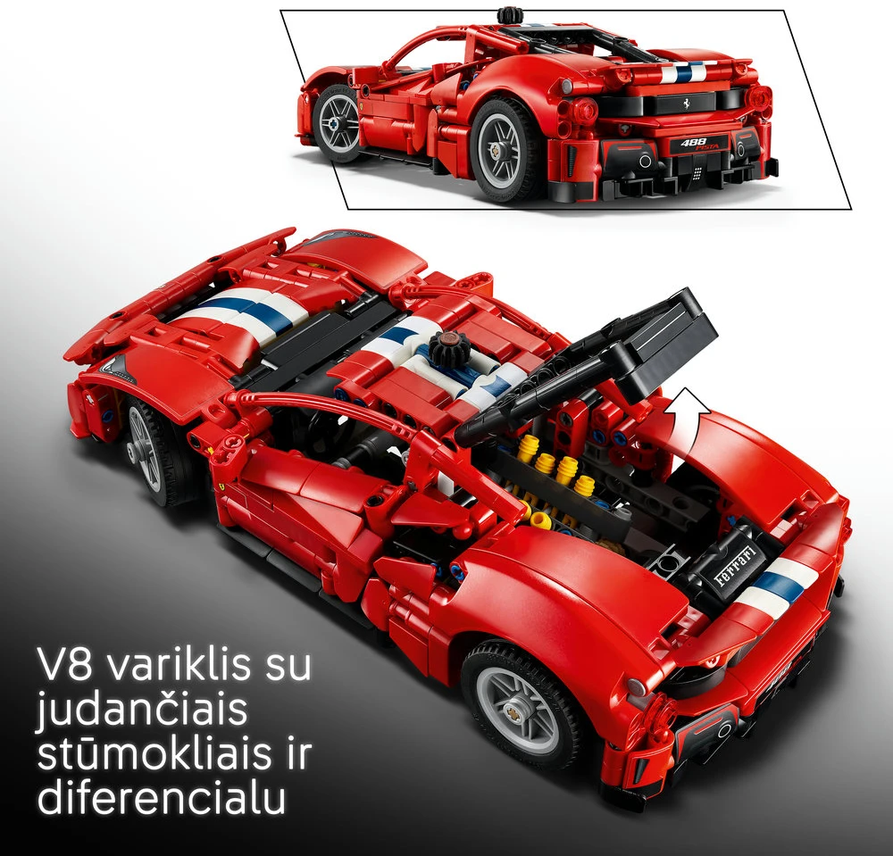 LEGO® Technic Automobilis „Ferrari 488 Pista“ Žaislas 42235
