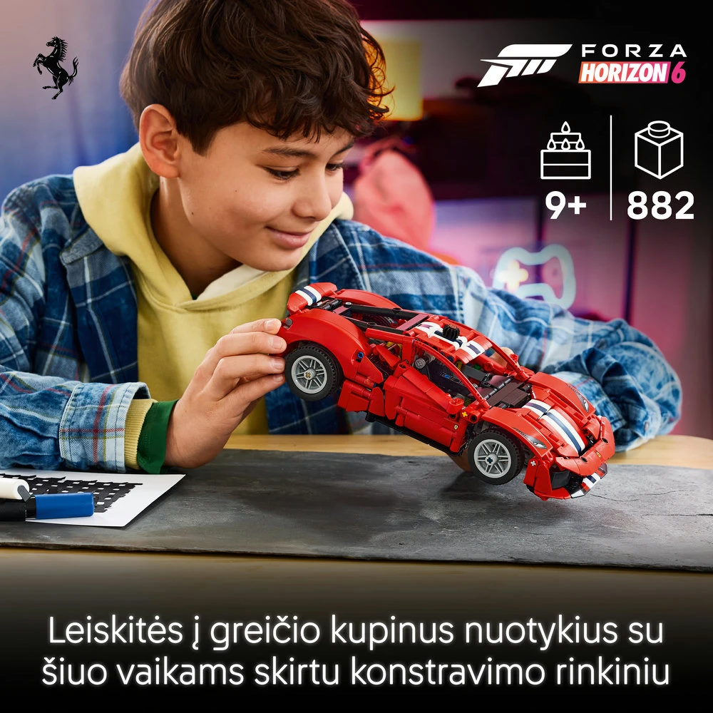 LEGO® Technic Automobilis „Ferrari 488 Pista“ Žaislas 42235