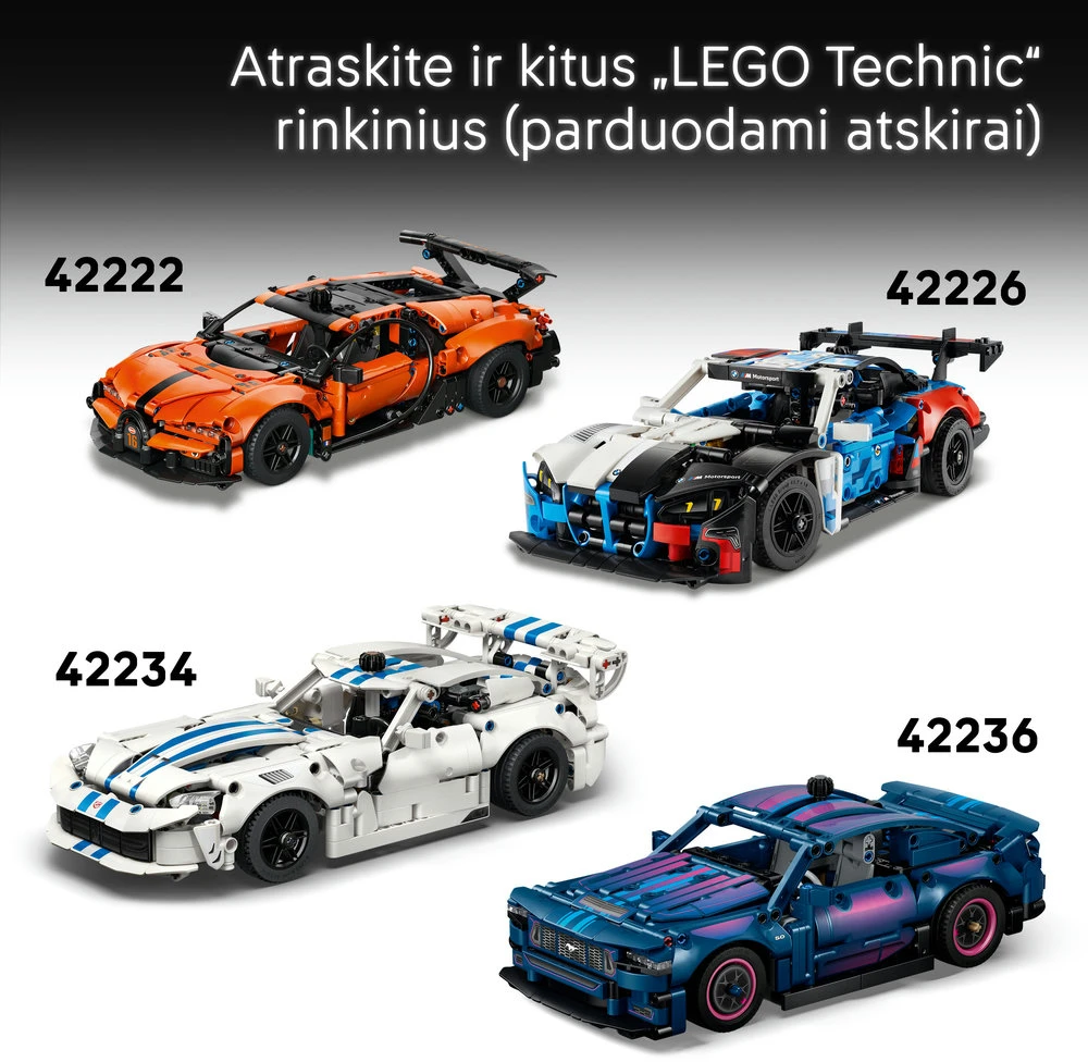 LEGO® Technic Automobilis „Ferrari 488 Pista“ Žaislas 42235