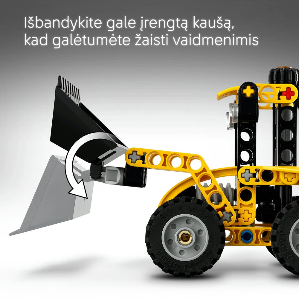 LEGO® Technic Ekskavatorius-krautuvas Statybų žaislas Transporto priemonė 42197
