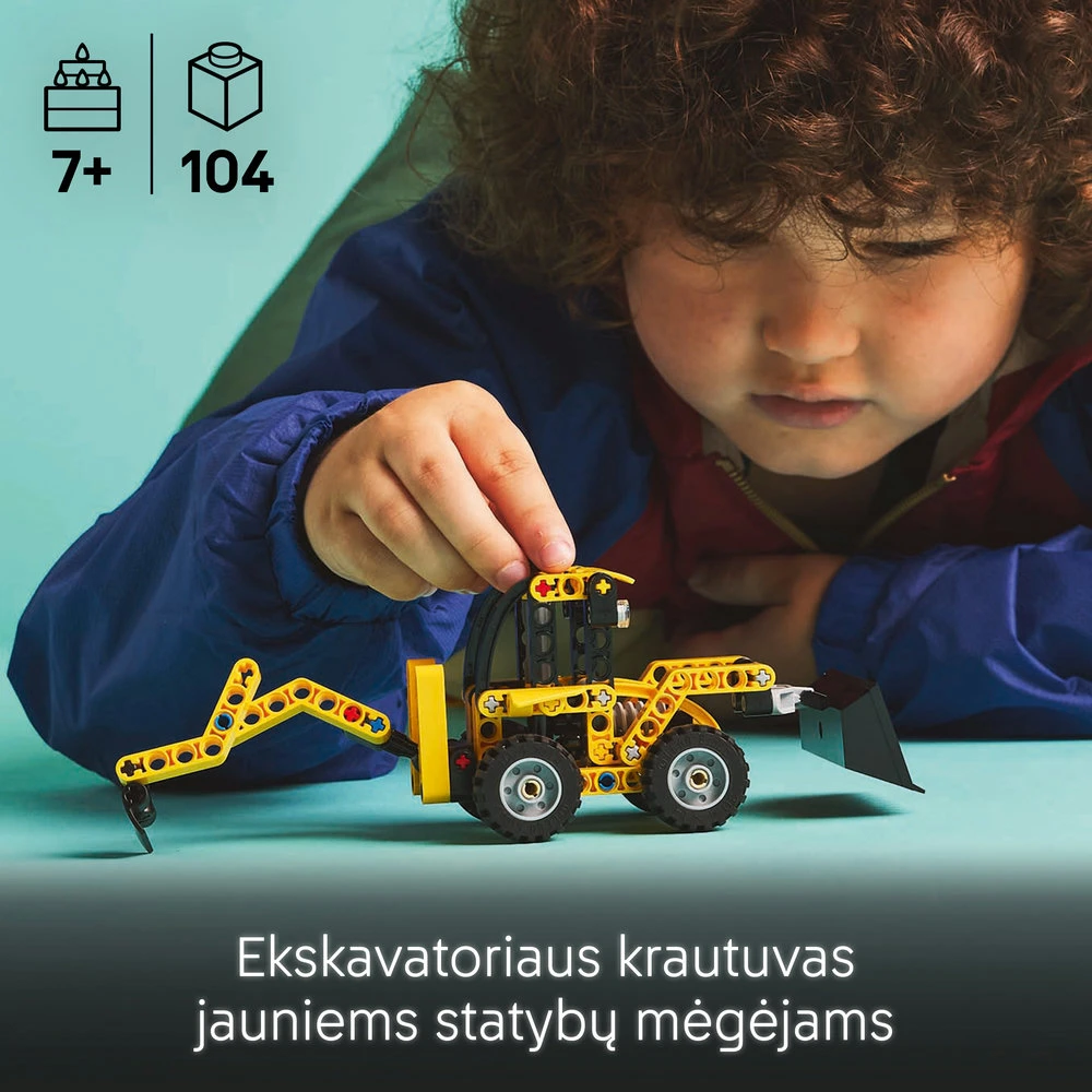 LEGO® Technic Ekskavatorius-krautuvas Statybų žaislas Transporto priemonė 42197