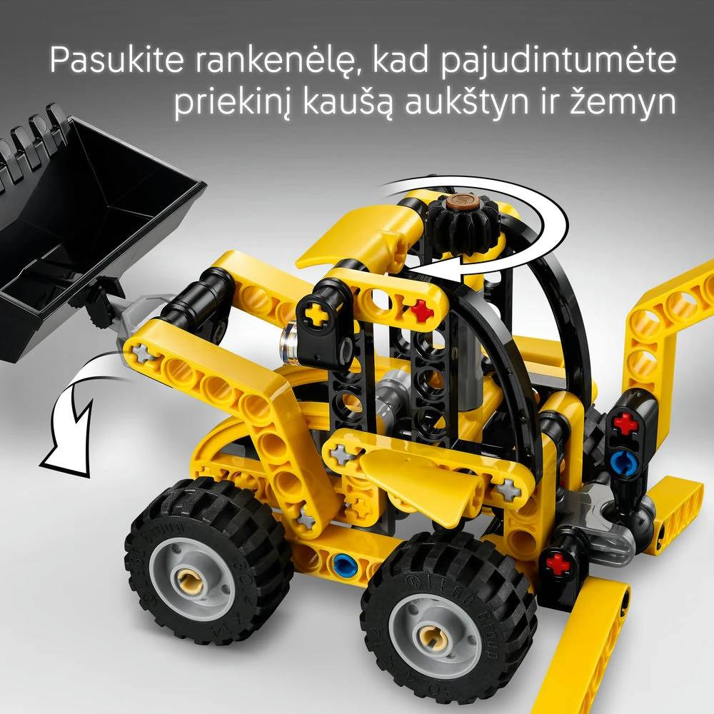 LEGO® Technic Ekskavatorius-krautuvas Statybų žaislas Transporto priemonė 42197