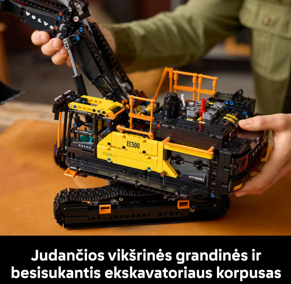 LEGO Technic Ekskavatorius Volvo EC500 Hybrid 42215