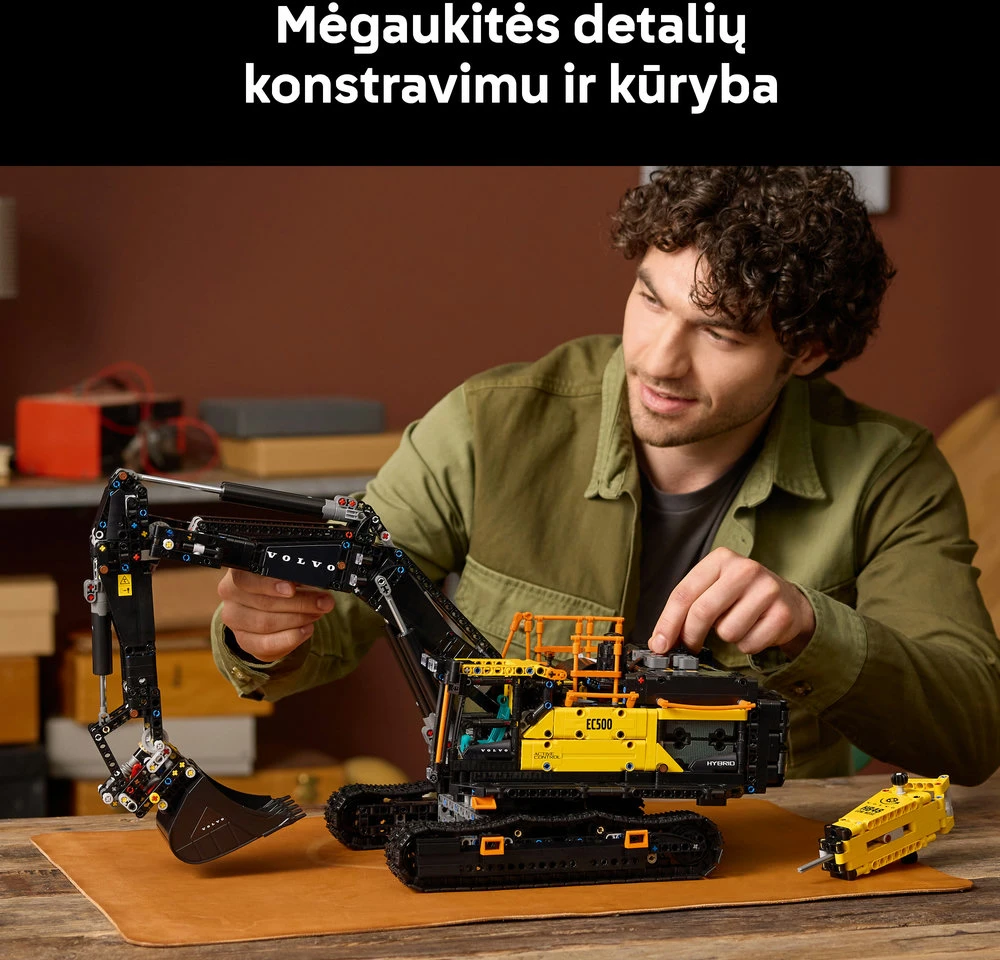 LEGO Technic Ekskavatorius Volvo EC500 Hybrid 42215