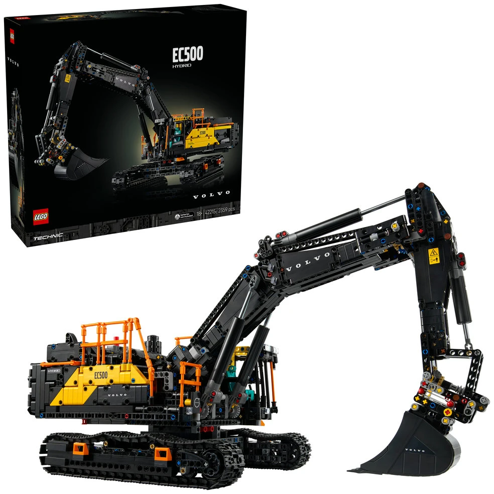 LEGO Technic Ekskavatorius Volvo EC500 Hybrid 42215