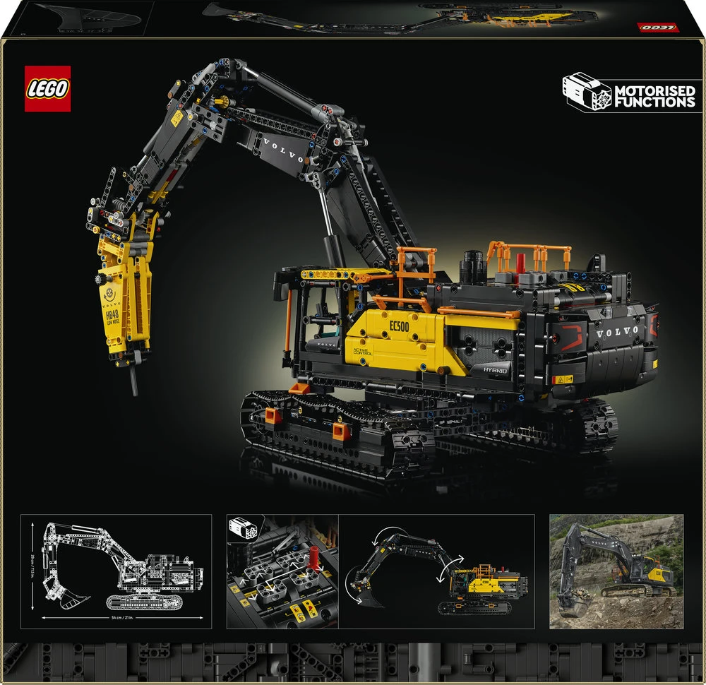LEGO Technic Ekskavatorius Volvo EC500 Hybrid 42215