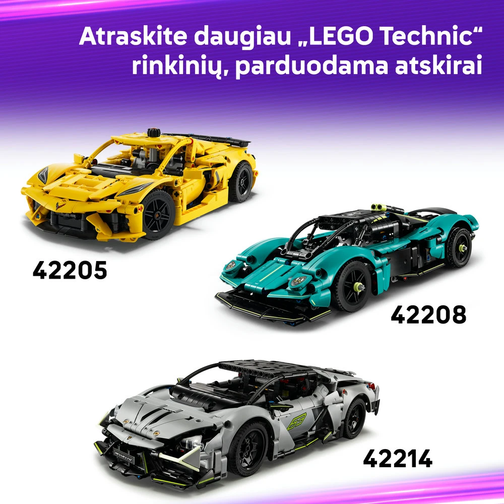 LEGO® Technic Ferrari FXX K Modelis STEM žaislas 42212