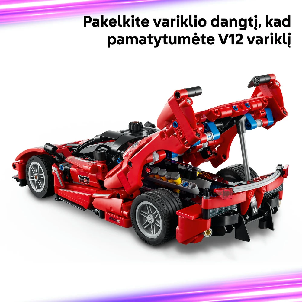LEGO® Technic Ferrari FXX K Modelis STEM žaislas 42212