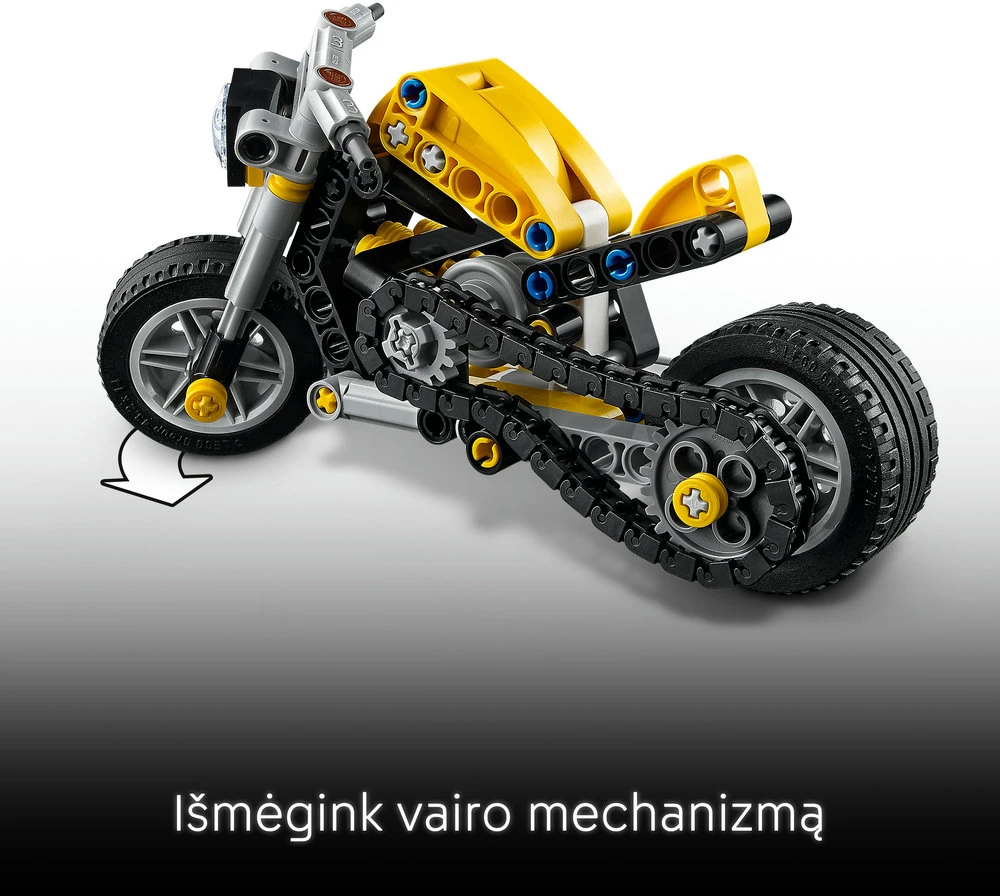LEGO®Technic Geltonas motociklas, 42225