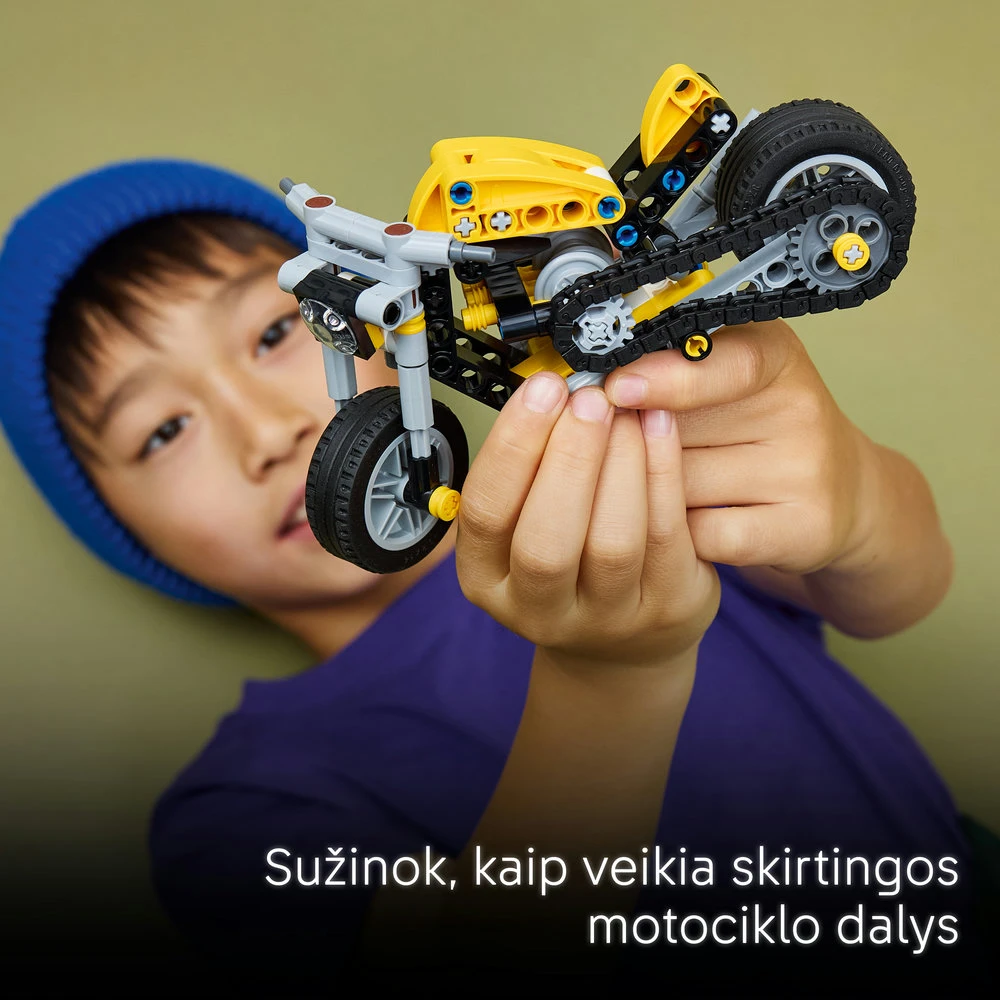 LEGO®Technic Geltonas motociklas, 42225