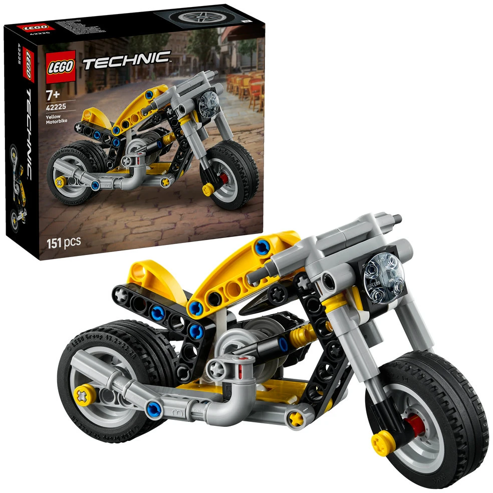LEGO®Technic Geltonas motociklas, 42225