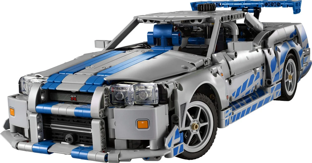 LEGO® Technic „Greiti ir įsiutę 2“ Nissan Skyline GT-R (R34) automobilis (42210)