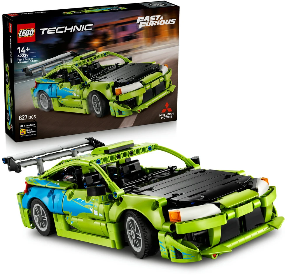 LEGO® Technic „Greiti ir įsiutę“ automobilis „Mitsubishi Eclipse“ 42229