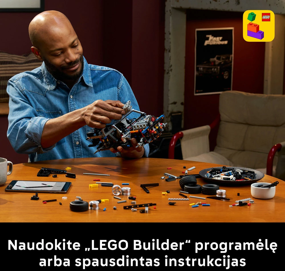LEGO® Technic „Greiti ir įsiutę“ automobilis „Dodge Charger R/T“ 42231