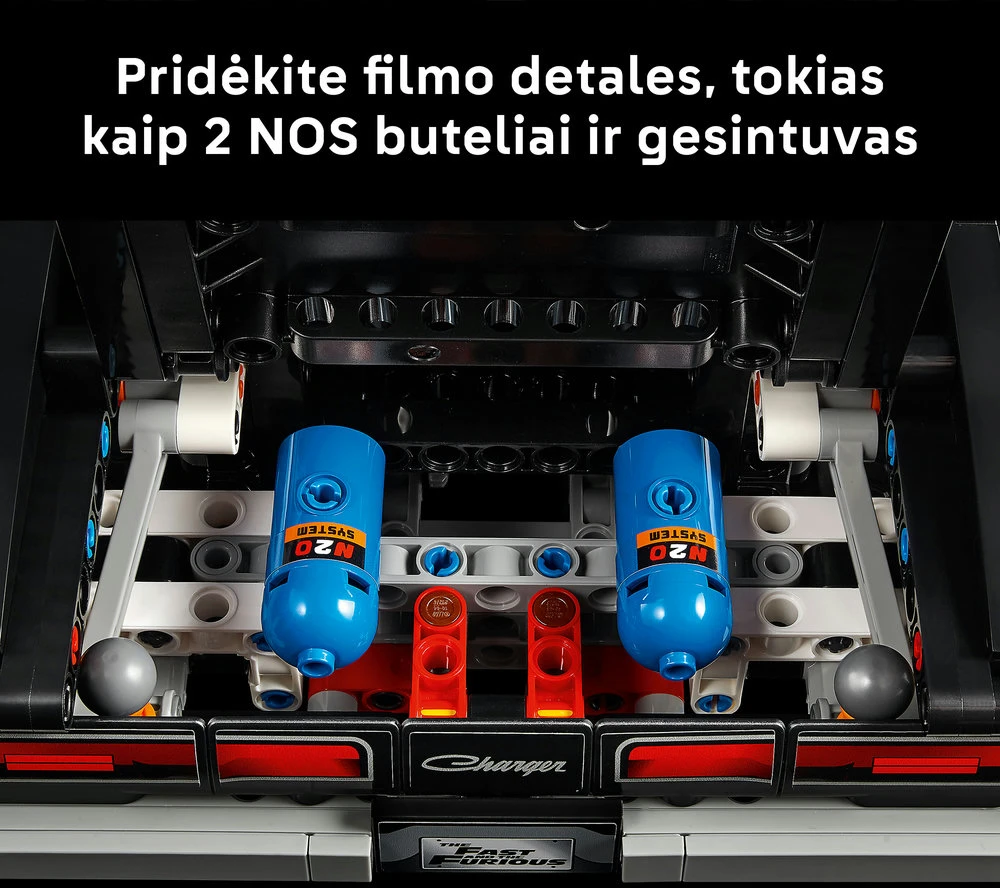 LEGO® Technic „Greiti ir įsiutę“ automobilis „Dodge Charger R/T“ 42231