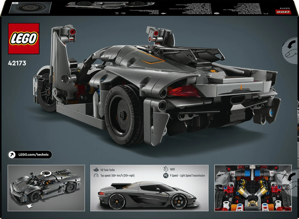 LEGO® Technic Hiperautomobilis Koenigsegg Jesko Absolut Grey (42173)