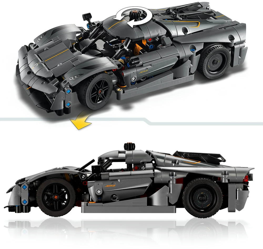 LEGO® Technic Hiperautomobilis Koenigsegg Jesko Absolut Grey (42173)