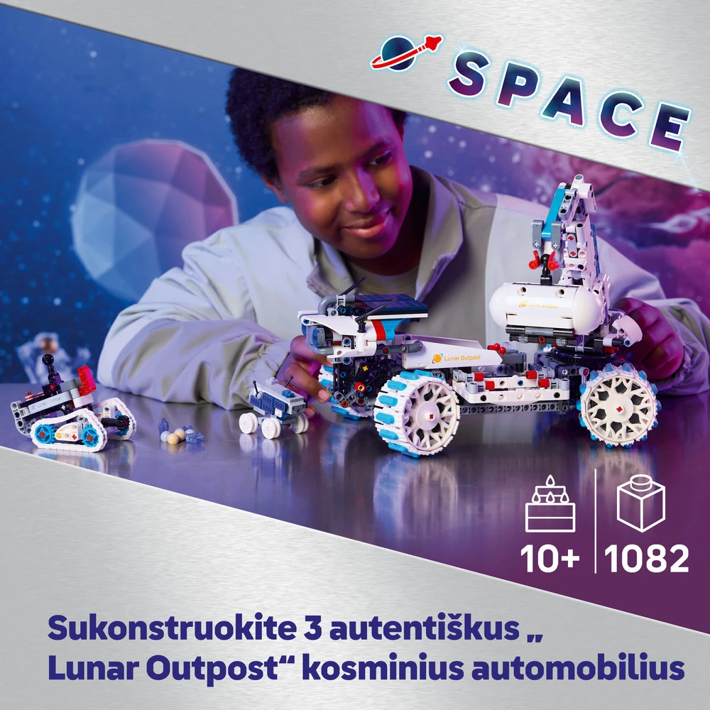 LEGO Technic Kosminė transporto priemonė „Lunar Outpost™“ mėnuleigis 42211