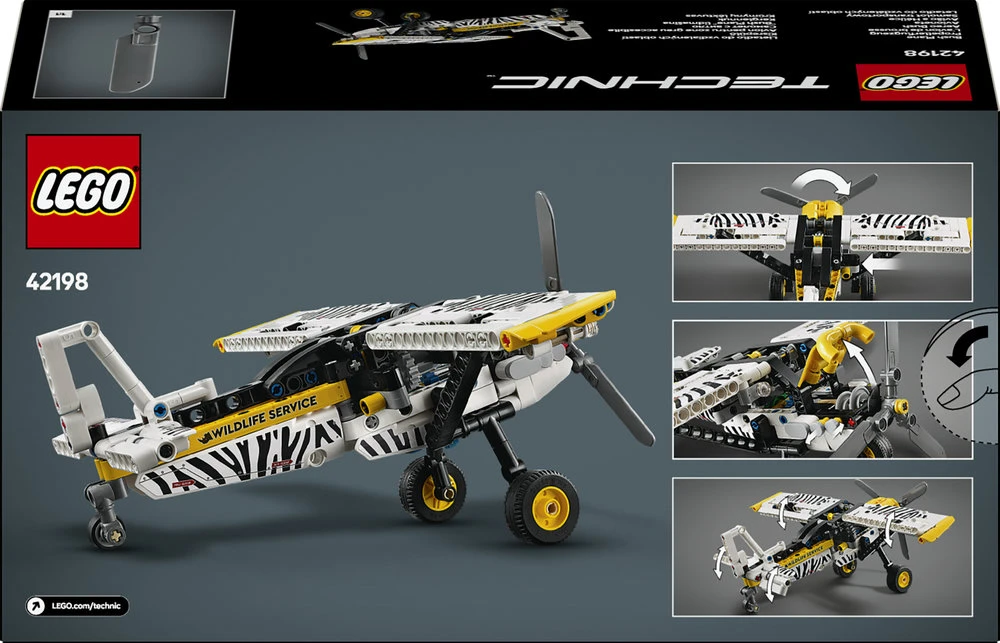 LEGO® Technic Krūmynų lėktuvas Orlaivis Dovana vaikams 42198