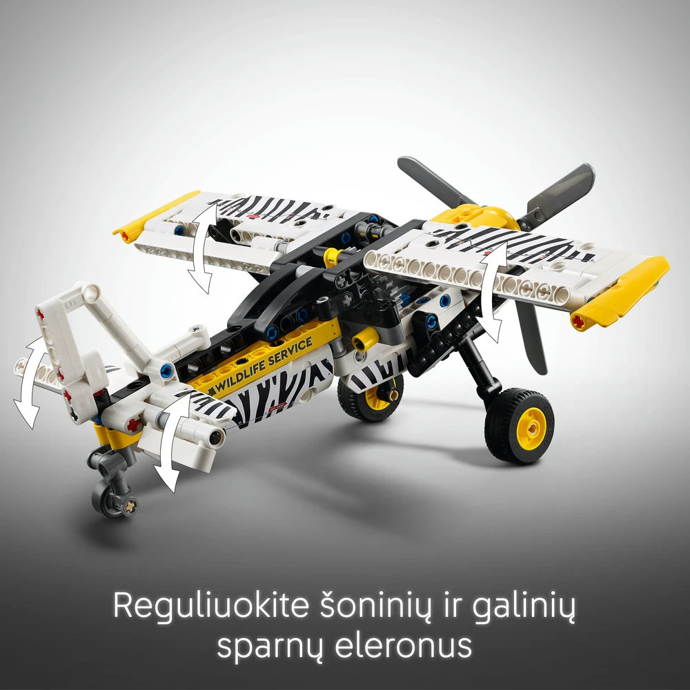 LEGO® Technic Krūmynų lėktuvas Orlaivis Dovana vaikams 42198