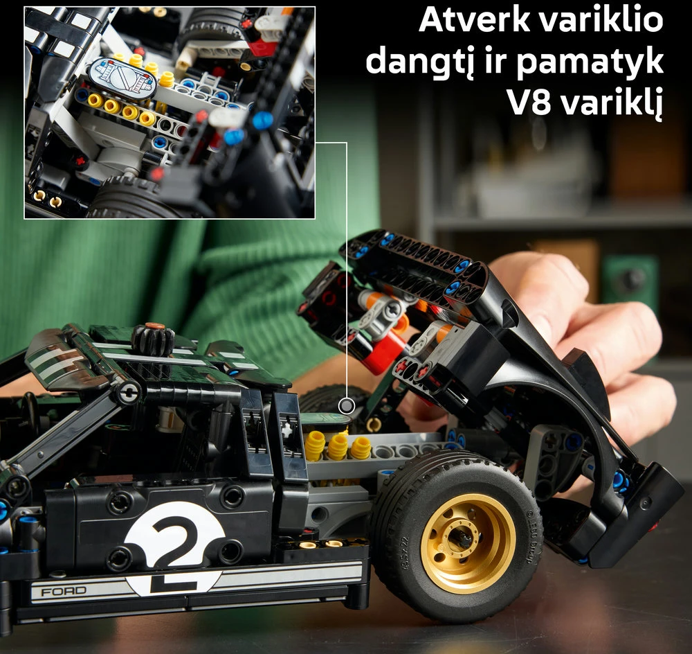 LEGO® Technic Lenktyninis automobilis 1966 Ford GT40 MKII 42223