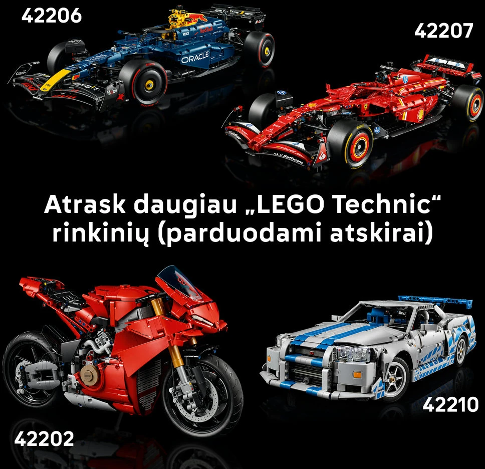 LEGO® Technic Lenktyninis automobilis 1966 Ford GT40 MKII 42223