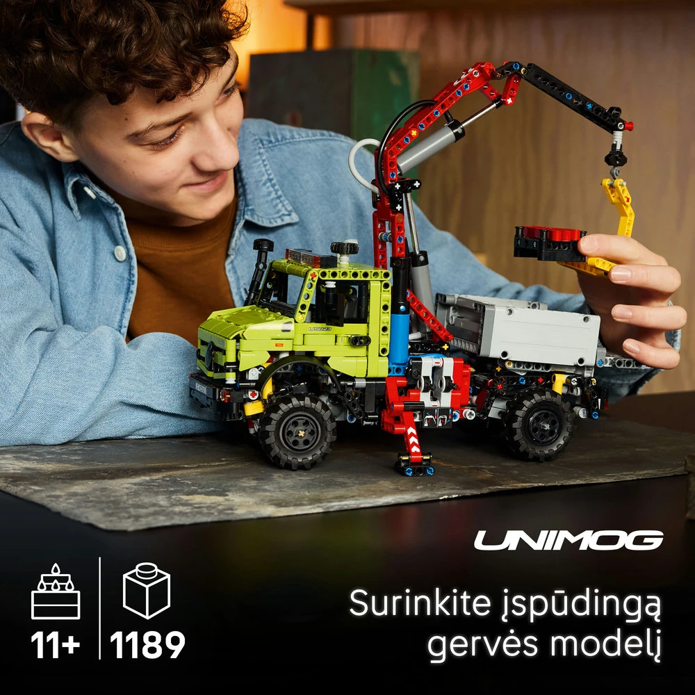 LEGO® Technic „Mercedes-Benz Unimog U 5023“ su gerve 42242