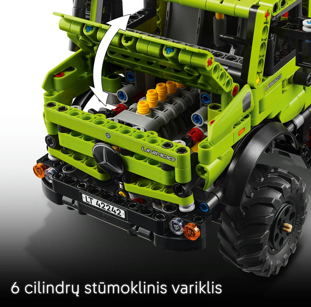 LEGO® Technic „Mercedes-Benz Unimog U 5023“ su gerve 42242