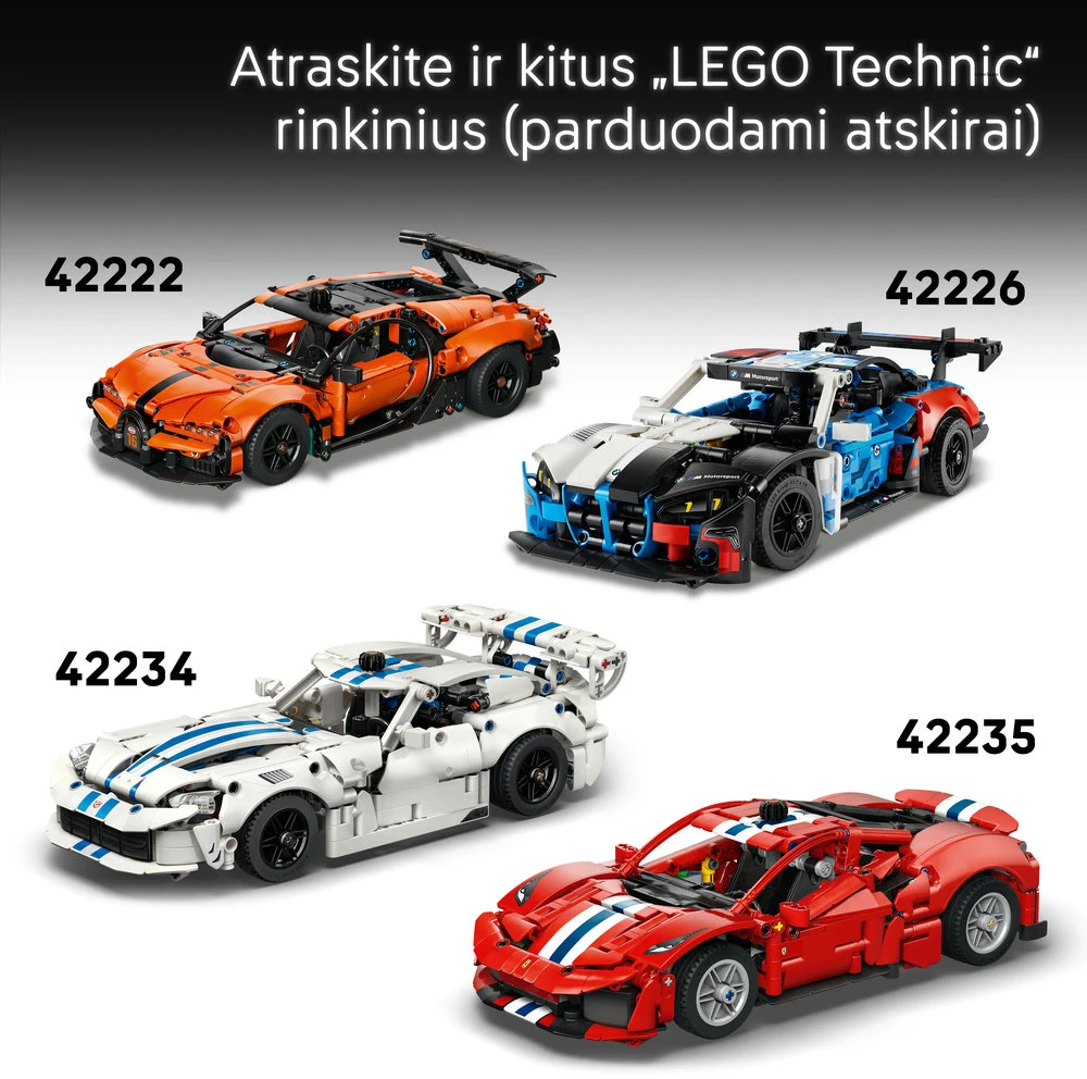 LEGO® Technic Modifikuotas automobilis „Ford Mustang GT“ 42236