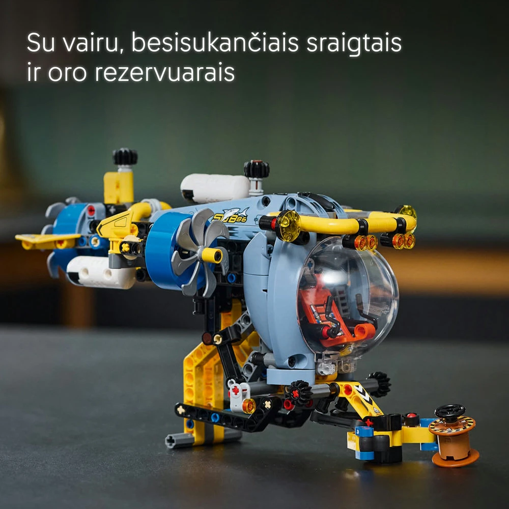 LEGO® Technic Mokslinių tyrimų povandeninis laivas (42201)