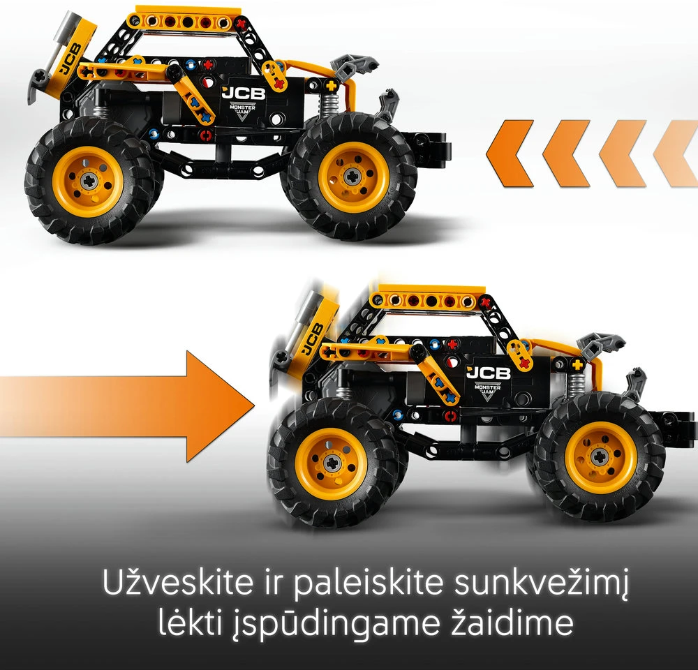 LEGO® Technic Monster Jam™ DIGatron™ su spyruokliniu mechanizmu (42199)