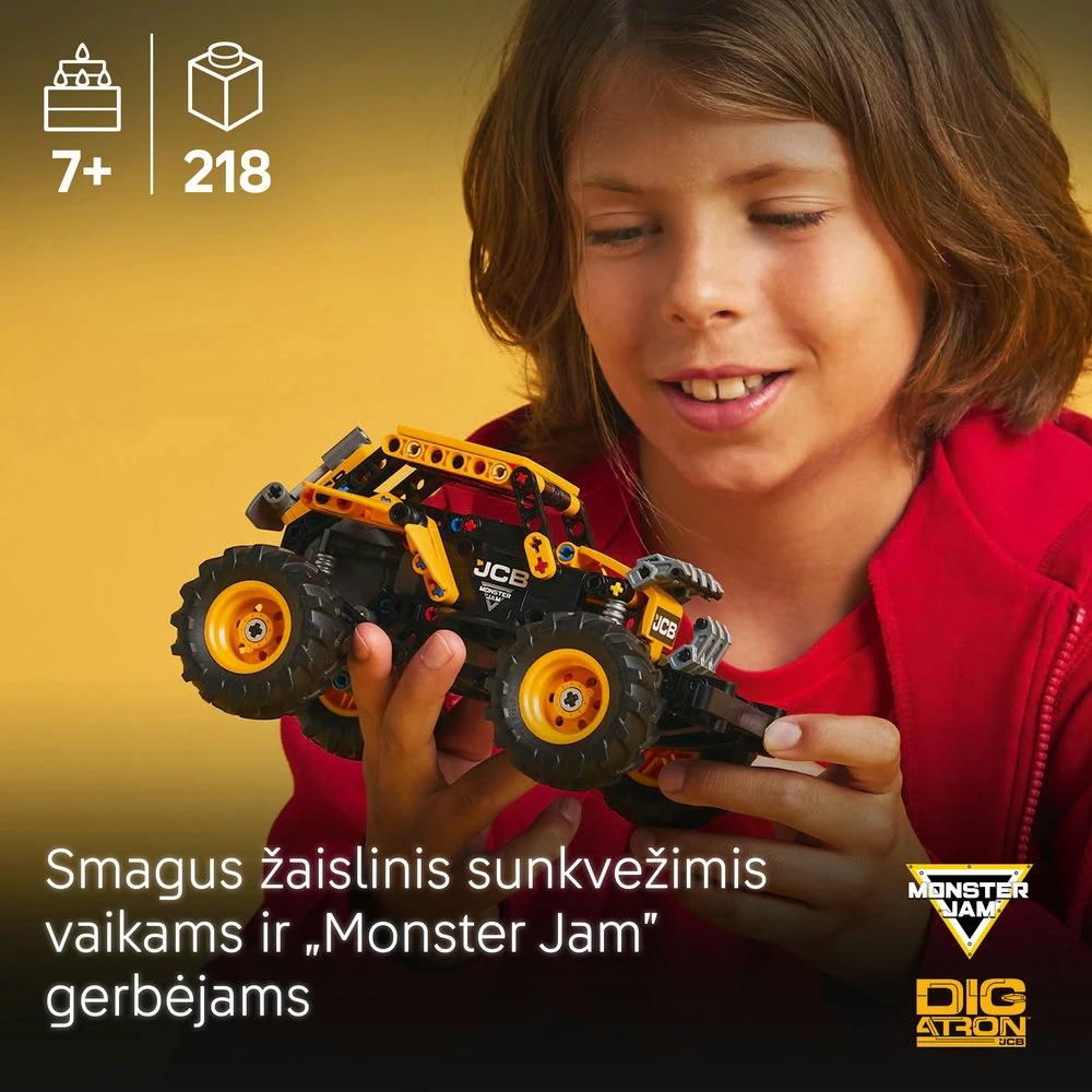 LEGO® Technic Monster Jam™ DIGatron™ su spyruokliniu mechanizmu (42199)