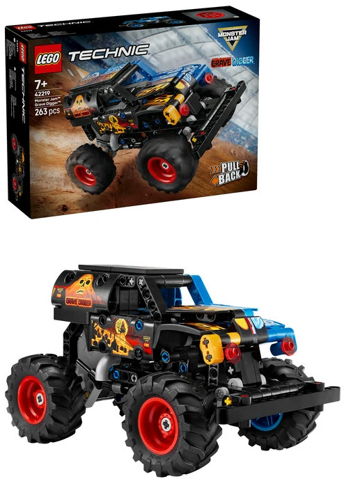 LEGO® Technic Monster Jam™ Grave Digger™ „Ugnis ir ledas“ 42219